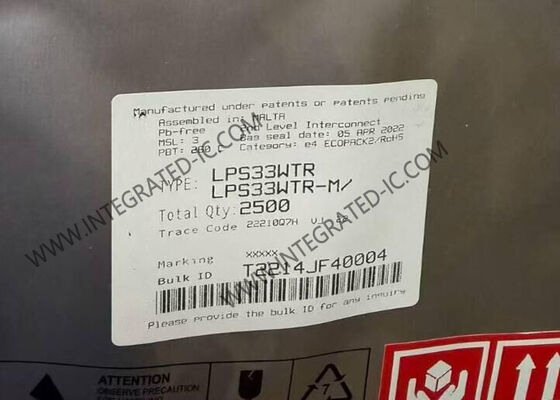 LPS33WTR Sensor IC 26kPa To 126kPa MEMS Pressure Sensor CCLGA-10 Absolute Digital Output Barometer