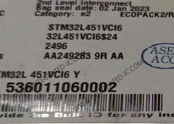 Ultra-Low-Power STM32L451VCI6 100-UFBGA Package 32-bit Microcontroller IC