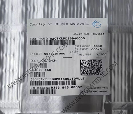 FS32K148UJT0VLLT 112MHz ARM Cortex-M4F S32K Microcontroller MCU