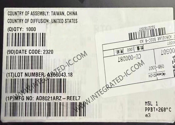 AD8021ARZ Low Noise High Speed Operational Amplifier IC Chip with 560 MHz Bandwidth SOIC-8