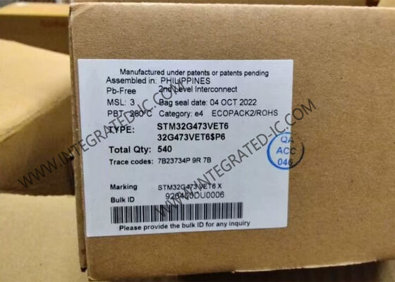 Microcontroller MCU STM32G473VET6 32Bit Single Core 100LQFP Microcontroller Chip