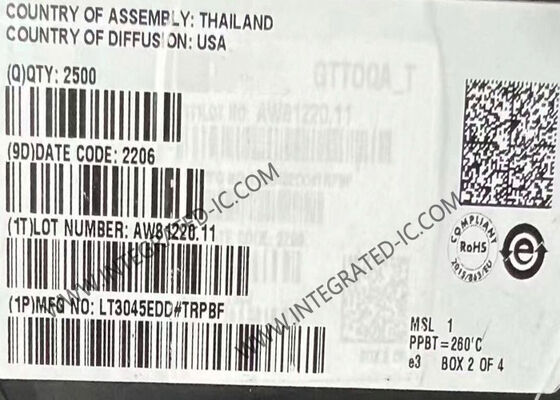Integrated Circuit Chip LT3045EDD 20V 500mA Ultra High PSRR Linear Regulators