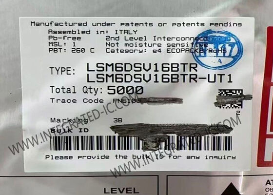 Sensor IC LSM6DSV16BTR 6-Axis IMU With Sensor Fusion And Hearable Features For TWS