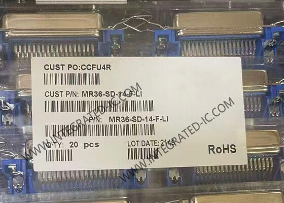 MR36-SD-14-F-LI 14-pin High-Density Ribbon IDC Connector with Gold-plated Contacts for Precise Positioning