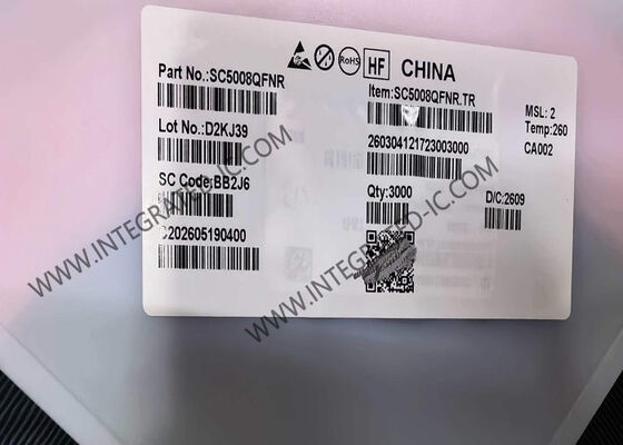 SC5008QFNR Integrated Circuit Chip 15W Power Stage IC with Voltage/Current Demodulation for WPC QI 1.3 & 2.0 Compliant Wireless Power Transmitters