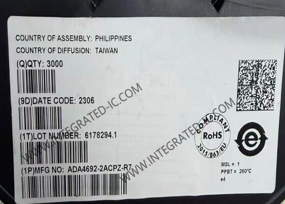 ADA4692-2ACPZ Operational Amplifier 3.6MHz Low Noise Rail-to-Rail Output Op Amp