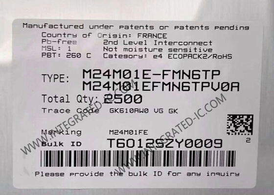 M24M01E-FMN6TP 1Mbit Non Volatile EEPROM Memory IC Chip in SOIC8 Package