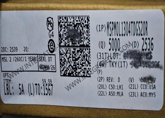 MSPM0L1304TDGS20R 32-Bit MCU with ARM Cortex-M0+ Core 32MHz Ultra-Low-Power Mixed-Signal Microcontroller