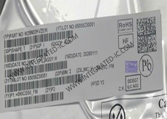 Memory IC Chip W25N02KVZEIR 2Gbit Quad SPI Flash NAND Memory IC WDFN8