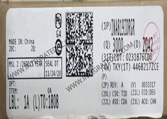 INA819IDRGR Low-Power Precision Instrumentation Amplifier Integrated Circuit Chip WSON-8