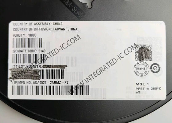 Integrated Circuit Chip ADA4522-2ARMZ 2.7MHz Zero-Drift Operational Amplifier MSOP-8