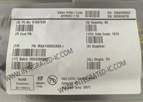 Integrated Circuit Chip MAX14883EASA 1Mbps 130mV CAN Transceiver IC SOIC8