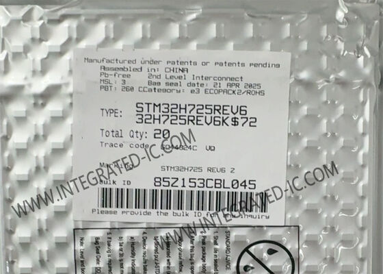Integrated Circuit Chip STM32H725REV6 STM32H725 32 Bit RISC Core MCU Chip
