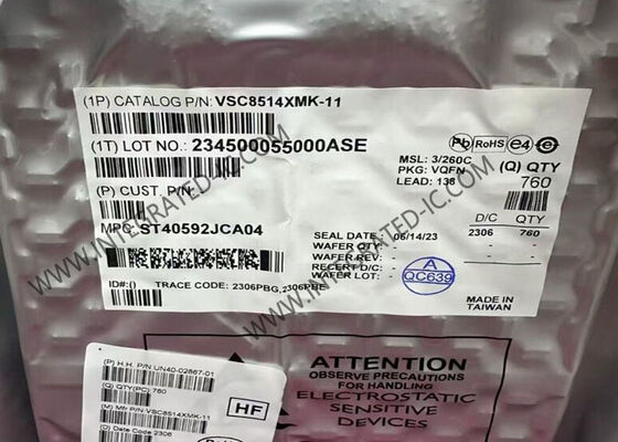 Ethernet IC VSC8514XMK-11 Low Power 4-Port Gigabit Ethernet Transceivers VQFN-138