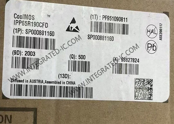 IPP65R190CFD 650V CoolMOS™ N-Channel Power MOSFET with 190mOhm Rds On and 14A Continuous Drain Current