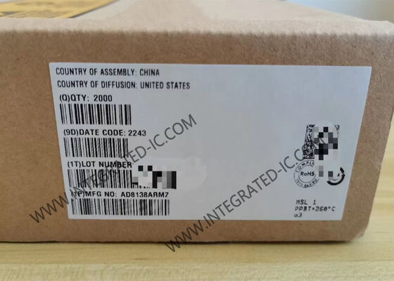 AD8138ARMZ Integrated Circuit Chip ADC Driver with 320 MHz Gain Bandwidth 1150 V/us Slew Rate and Low Distortion