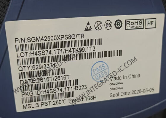 SGM42500XPS8G Integrated Circuit Chip H-Bridge Motor Driver IC with 3.6A Peak Output Current and Low On-Resistance 0.41Ω for 7V to 40V Applications