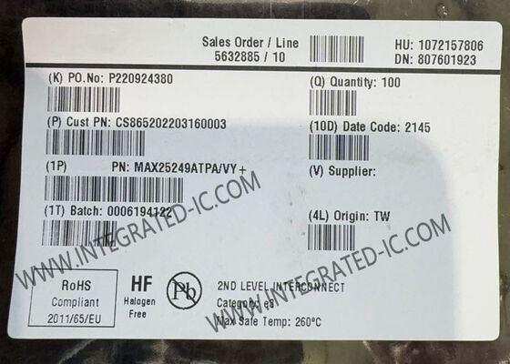 Integrated Circuit Chip MAX25249ATPA/VY 4 Output Mini Power Management IC For Camera