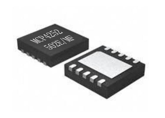 Integrated Circuit Chip MCP4252-502E/MF Volatile Memory IC DFN10 SPI Digital POT