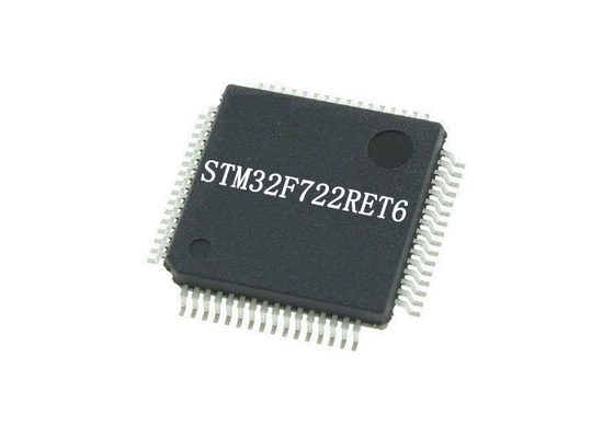ICs Chip STM32F722RET6 ARM Cortex-M7 Microcontroller IC 64-LQFP Package