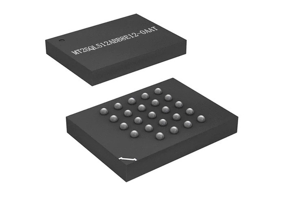 IC Chip MT25QL512ABB8E12-0AAT NOR Memory IC Surface Mount 24-TBGA Package