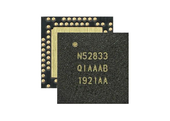 Multiprotocol  BT 5.3 SOC IC NRF52833-QIAA-B-R7 2.4GHz BT Low Energy
