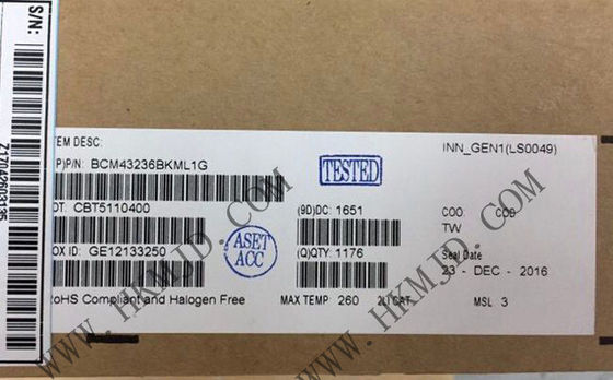 Wireless Communication Module BCM43236BKML1G
Dual-Band Single-Chip RF SoC