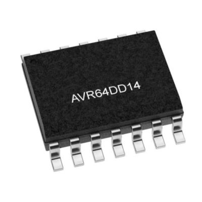 Microcontroller MCU AVR64DD14-E/SL
8KB RAM 7 Channel 8Bit Microcontrollers IC SOIC14