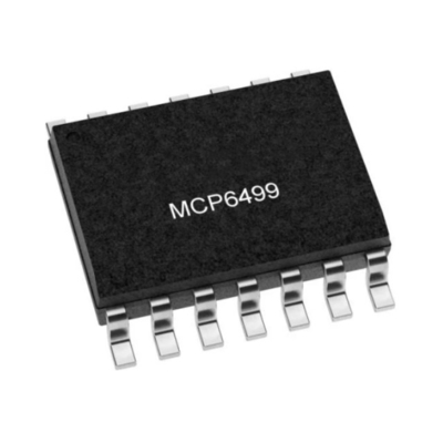 Integrated Circuit Chip MCP6499T-E/SL 4 Circuit General Purpose Amplifier 14-SOIC