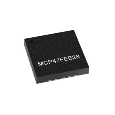 Integrated Circuit Chip MCP47FEB28-E/MQ 12-Bit DAC With EEPROM And I2C Interface