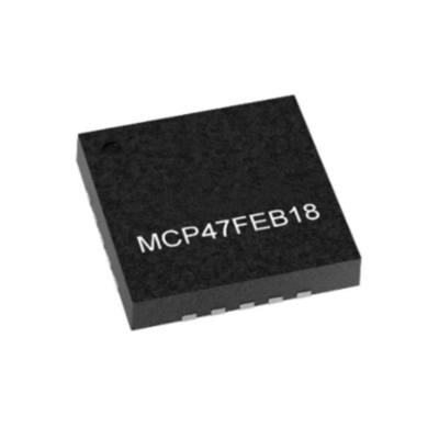 Integrated Circuit Chip MCP47FEB18-E/MQ 8-Channel 10-Bit Digital To Analog Converter