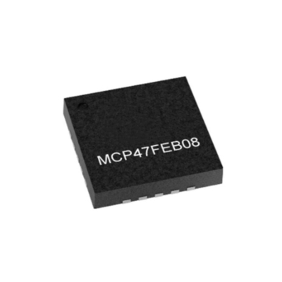 Integrated Circuit Chip MCP47FEB08-E/MQ 8-Bit Digital To Analog Converters QFN-20