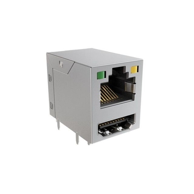 RJE36188214H Connectors Combo-Stacked Connector 8POS Modular Jack Connector
