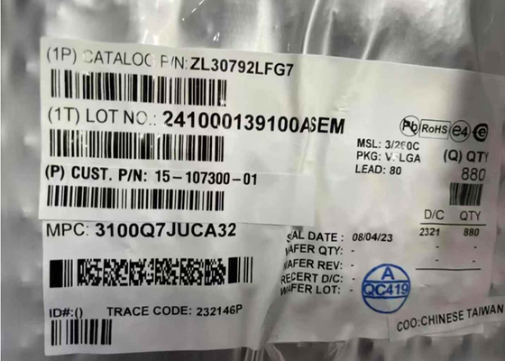 ZL30792LF Ethernet IC IEEE 1588 And Synchronous Ethernet Packet Clock Network Synchronizer