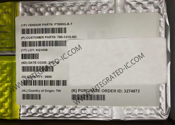 Integrated Circuit Chip FT600Q-B-T 1.65V To 3.6V QFN56 USB Bridge Controller
