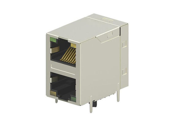 2301997-7 Connectors RJ45 Connectors 2-Port Modular Connectors Industrial RJ45 Mag Jack