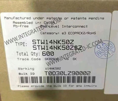 STW14NK50Z Integrated Circuit Chip 500V SuperMESH™ N-Channel MOSFET Transistors