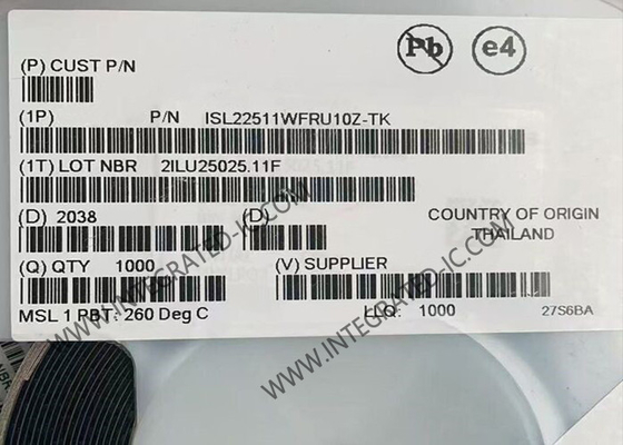 ISL22511WFRU10Z Integrated Circuit Chip Low Noise Low Power Single Push-Button Controlled Potentiometer
