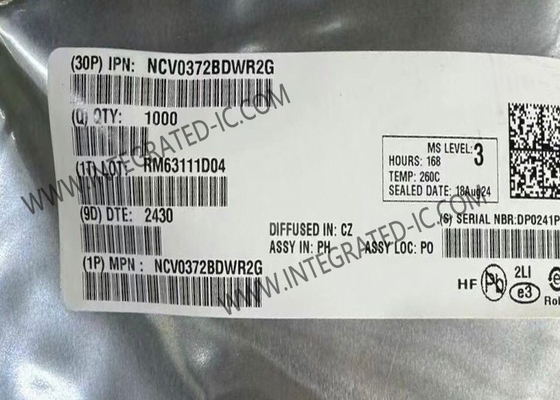NCV0372BDWR2G Integrated Circuit Chip Dual-Channel 0V To 14V 1.4MHz Operational Amplifiers