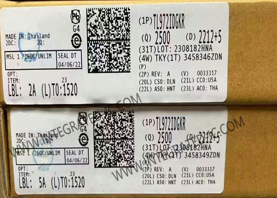 TL972IDGKR Integrated Circuit Chip Dual 12V 12MHz Low-Noise Operational Amplifiers