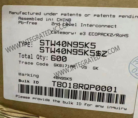 STW40N95K5 Integrated Circuit Chip 950V MDmesh™ K5 N-Channel Power MOSFET Transistors