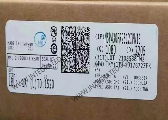 MSP430FR2512IPW16 Microcontroller MCU Capacitive Touch Sensing Mixed-Signal Microcontrollers