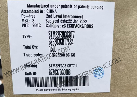 Microcontroller MCU STM32F303CBT7 Mainstream Mixed Signals MCU With DSP And FPU