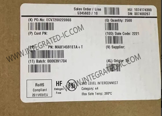 Integrated Circuit Chip MAX14591ETA Dual-Channel Logic-Level Translator TDFN-8