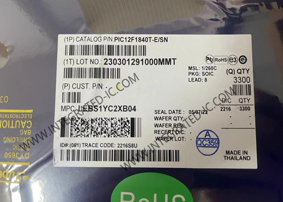 PIC12F1840T-E/SN Microcontroller MCU 7KB Flash 32MHz Microcontrollers With XLP Technology