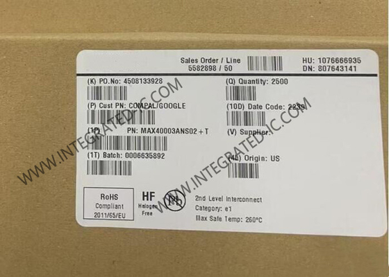 MAX40003ANS02 Integrated Circuit Chip 4-Bump NanoPower Comparator 600nA Analog Comparator