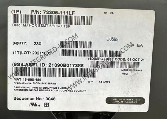 73305-111LF Connectors Multi-Port Jack Modular Connector For LAN Application