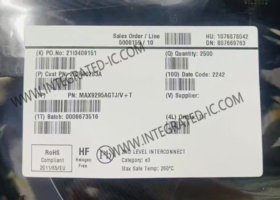 Integrated Circuit Chip MAX9295AGTJ/V DSI Input Serdes GMSL2 Serializer
