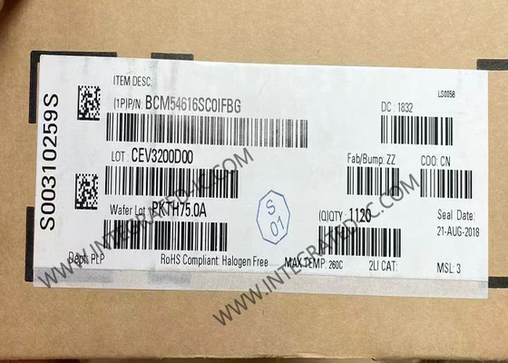 BCM54616SC0IFBG Ethernet IC Single-Chip Integrated Triple-Speed Ethernet Transceiver