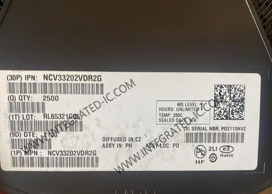 NCV33202VDR2G Integrated Circuit Chip Rail To Rail I/O High Output Operational Amplifier